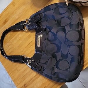 Navy coach bag